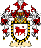 Irish Family Coat of Arms (v.25a) Cole