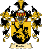 Irish Family Coat of Arms (v.25a) Barker