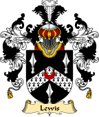 Irish Family Coat of Arms (v.25a) Lewis