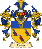 Irish Family Coat of Arms (v.25a) Fisher