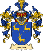 Irish Family Coat of Arms (v.25a) Greene