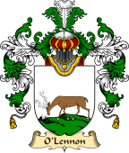 Irish Family Coat of Arms (v.25a) O'Lennon