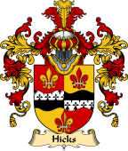 Irish Family Coat of Arms (v.25a) Hicks