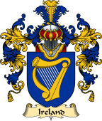 Irish Family Coat of Arms (v.25a) Ireland National