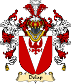 Irish Family Coat of Arms (v.25a) Delap or O'Lappin