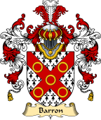 Irish Family Coat of Arms (v.25a) Barron