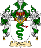 Irish Family Coat of Arms (v.25a) O'Dane