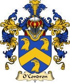 Irish Family Coat of Arms (v.25a) O'Condron or Conran