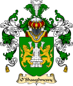 Irish Family Coat of Arms (v.25a) O'Shaughnessy