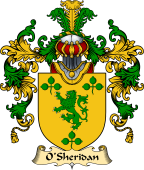 Irish Family Coat of Arms (v.25a) O'Sheridan