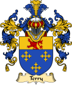Irish Family Coat of Arms (v.25a) Terry