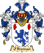 Irish Family Coat of Arms (v.25a) O'Brennan