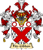 Irish Family Coat of Arms (v.25a) Fitz-Gibbon