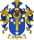 Irish Family Coat of Arms (v.25a) O'Devlin