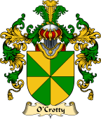 Irish Family Coat of Arms (v.25a) O'Crotty