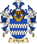 Irish Family Coat of Arms (v.25a) O'Hamill