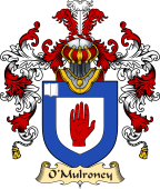 Irish Family Coat of Arms (v.25a) O'Mulroney or Mulrooney