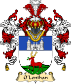 Irish Family Coat of Arms (v.25a) O'Lenihan or Lenaghan