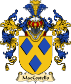 Irish Family Coat of Arms (v.25a) MacCostello
