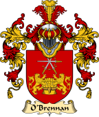 Irish Family Coat of Arms (v.25a) O'Brennan (Ossory)