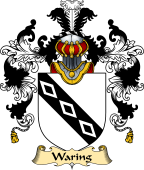 Irish Family Coat of Arms (v.25a) Waring