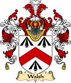Irish Family Coat of Arms (v.25a) Walsh