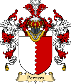 Welsh Family Coat of Arms (v.25) Penrees (or Penrice, of Penrice, Gower)