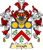 Irish Family Coat of Arms (v.25a) Creagh