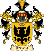 Irish Family Coat of Arms (v.25a) Browne