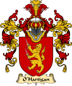 Irish Family Coat of Arms (v.25a) O'Hartigan