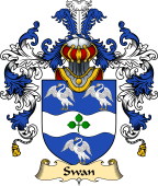 Irish Family Coat of Arms (v.25a) Swan